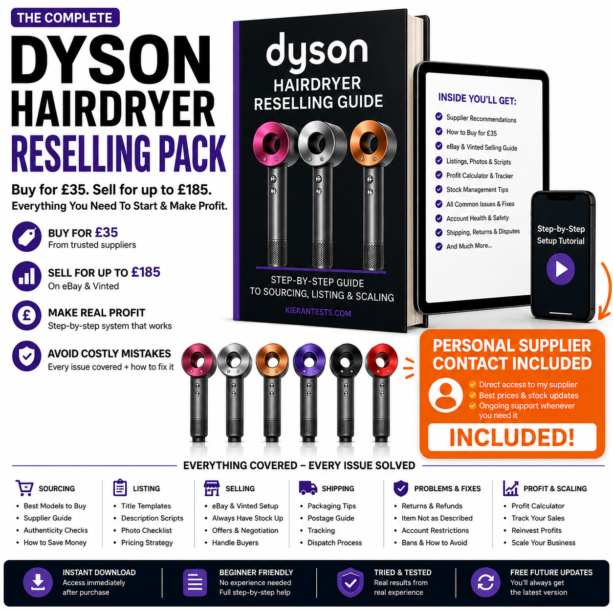 Dyson Hairdryer Reselling Hustle Pack